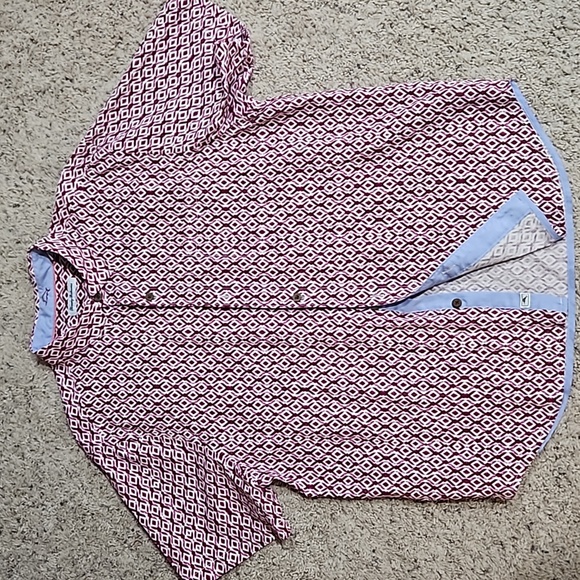 Tommy Bahama Men's XL Diamond Tides Festival Short Sleeve Silk Shirt Like New - Picture 3 of 8